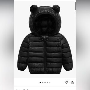 💛Kids Black Puffer Jacket